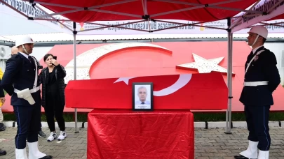 Kahramanmaraş Pazarcık İlçe Emniyet Müdür Vekili Mehmet Baran son yolculuğuna uğurlandı