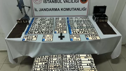 İstanbul’da sahte plaka operasyonu!