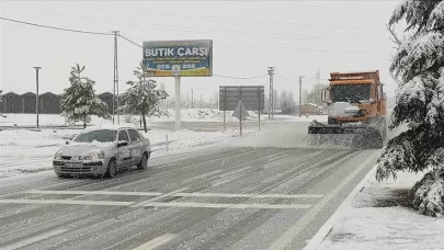 Konya’da kar yağışı devam ediyor
