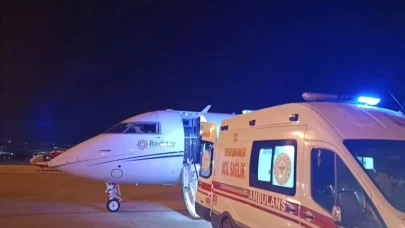 Van’da ambulans uçak 2 günlük Down sendromlu bebek için havalandı