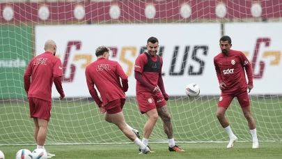 Galatasaray, Fenerbahçe derbisi öncesi son antrenmanı tamamladı