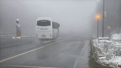 Bolu Dağı'nda görüş mesafesi 30 metreye düştü