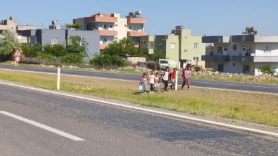 Siirt'te öğrencilerin tehlikeli okul yolculuğu