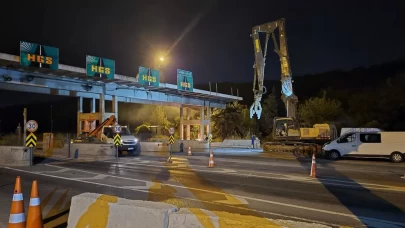 Avcılar gişeleri çalışma nedeniyle araç trafiğine kapatıldı