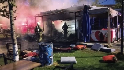 Silivri'de kafede yangın çıktı: Hasar büyük!