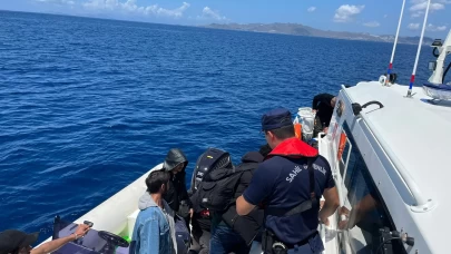 Muğla açıklarında 33 düzensiz göçmen kurtarıldı
