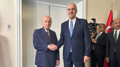 Numan Kurtulmuş'tan TBMM'de lider Devlet Bahçeli'ye ziyaret