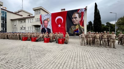 Hatay'da 14 engelli genç üniforma giyip asker oldu