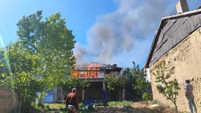 Tek katlı evde çıkan yangında 1 kişi öldü