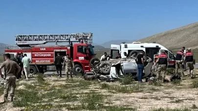 Van'da korkunç kaza!