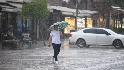 Edirne'de sağanak etkili oldu