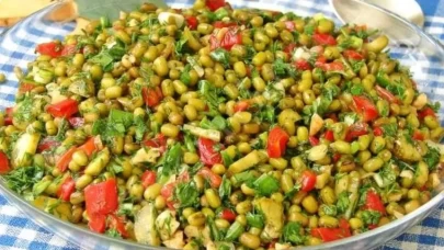 Diyet dostu maş fasulyesi salatası! Hem lezzetli hem besleyici