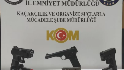 Samsun'da ruhsatsız silah operasyonu