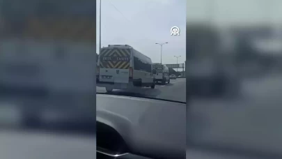 Esenyurt'ta okul servis araçlarının tehlikeli manevraları kamerada