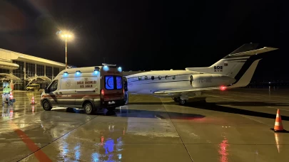 Kalp hastası bebek ambulans uçakla Ankara'ya sevk edildi