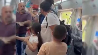 Çocuklarının yanında babaya yumruk!