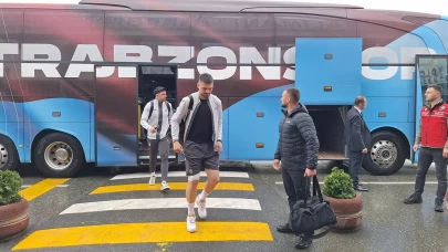 Trabzonspor, Türkiye Kupası finali için Gaziantep’e gitti