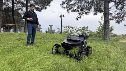 Uzaktan kumandalı tırpan aracı, çiftçilerin işini kolaylaştıracak