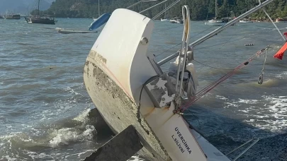 Marmaris’te fırtına dehşeti