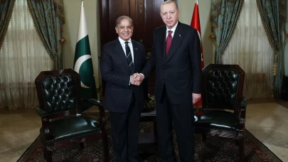 Cumhurbaşkanı Erdoğan, Pakistan Başbakanı Şahbaz Şerif'i kabul etti