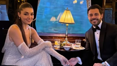 Hande Erçel ile Hakan Sabancı'dan mutluluk pozu