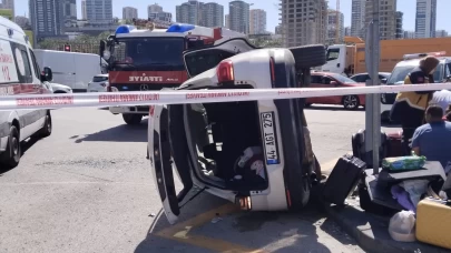 Ankara'da iki aracın çarpıştığı kazada 2'si bebek 6 kişi yaralandı