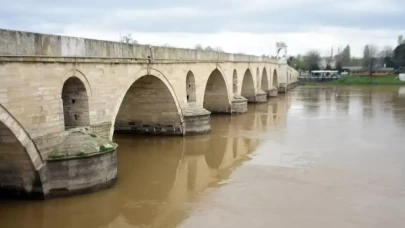 Tunca Nehri'nin debisi mayıs yağmurlarıyla 2 kat arttı