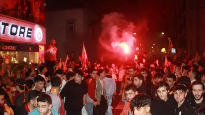 Galatasaray taraftarları, Ordu'da sokaklara döküldü