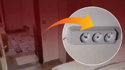 Aparttaki prizin içinden kamera çıktı