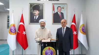 Diyanet İşleri Başkanı Erbaş Ordu Valiliğini ziyaret etti