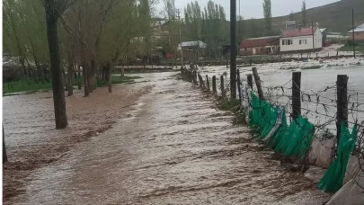 Sivas'ta şiddetli yağışlar sele yol açtı