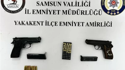 Samsun'da 2 silah kaçakçısı gözaltında