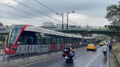 İstanbul'da T1 Kabataş-Bağcılar Tramvay Hattı'ndaki bazı seferler durduruldu