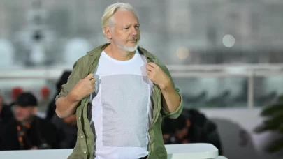 Assange'dan Cannes Film Festivali'nde Gazze protestosu