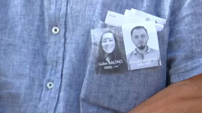 Dekoratif kemerin altında kalan çift toprağa verildi