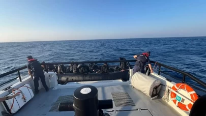 İzmir açıklarında 41 düzensiz göçmen kurtarıldı
