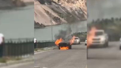 Seyir halindeyken alev aldı: Saniyeler içinde kül oldu!