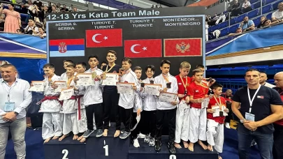 Balkan Çocuklar Karate Şampiyonası'nda Milli Takım 55 madalya kazandı