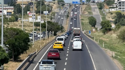 Tekirdağ-İstanbul yolunda dönüş yoğunluğu başladı