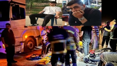 TIR ile motosiklet çarpıştı: İki kardeş hayatını kaybetti