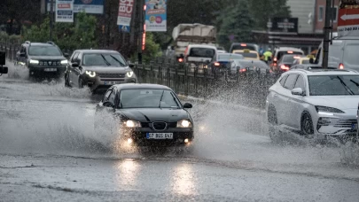 Erzurum'da şiddetli sağanak etkili oldu
