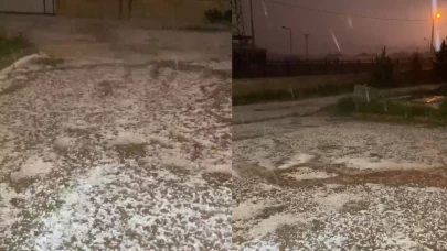 Gümüşhane haziran ayında beyaza büründü!