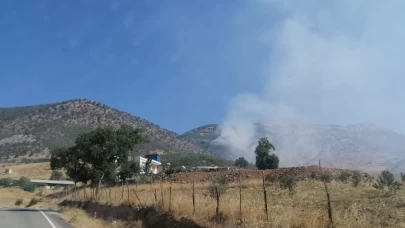 Kahramanmaraş'ta çıkan orman yangınına müdahale ediliyor