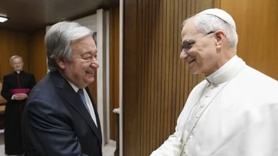 Papa 14’üncü Leo, BM Genel Sekreteri Guterres ile bir araya geldi
