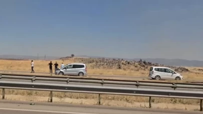 Gaziantep'te anız yangını maddi hasarlı kazaya neden oldu