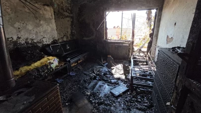 Elektrikli battaniye evi küle çevirdi