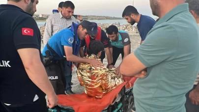 Van Gölü'nde akıntıya kapılan genç kurtarıldı