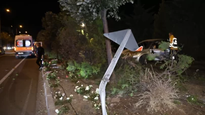 Nevşehir'de alkollü ve ehliyetsiz sürücü kaza yaptı: Suçu babasına attı