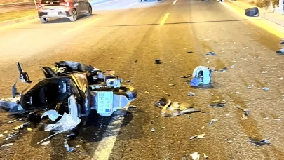 Malatya-Elazığ yolunda motosiklet traktör römorkuna çarptı: 1 yaralı