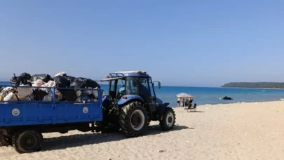 Kurban Bayramı tatilinde Saros Körfezi'nde 200 ton atık toplandı